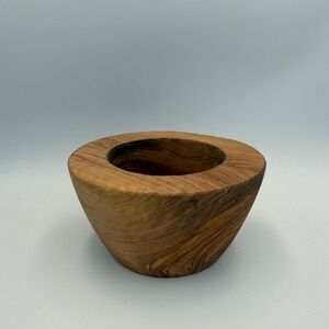 Hand Turned Wood Bowl Planter‎ Rustic Wooden Vase Home Decor Centerpiece